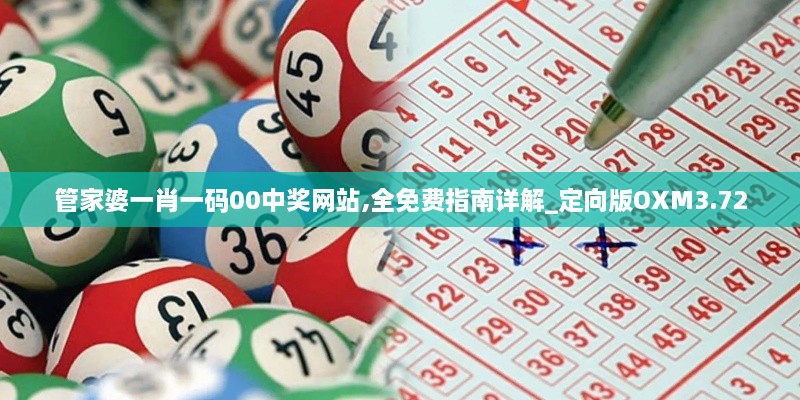 管家婆一肖一码00中奖网站,全免费指南详解_定向版OXM3.72