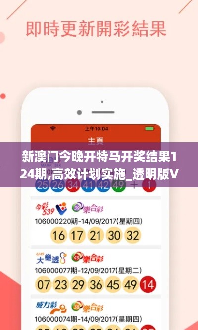 新澳门今晚开特马开奖结果124期,高效计划实施_透明版VIR2.21