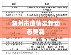 湖州市疫情最新动态更新