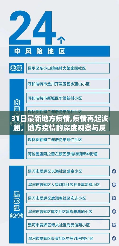 疫情再起波澜，地方疫情的深度观察与反思——最新31日疫情报告