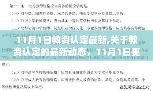 教资认定最新动态解读，11月1日更新与解读