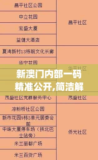 新澳门内部一码精准公开,简洁解答解释落实_延伸版89.059