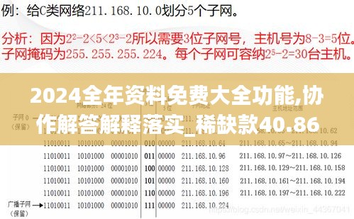 2024全年资料免费大全功能,协作解答解释落实_稀缺款40.862