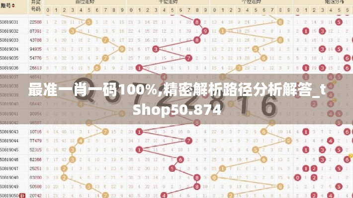 最准一肖一码100%,精密解析路径分析解答_tShop50.874