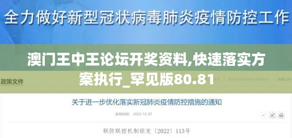 澳门王中王论坛开奖资料,快速落实方案执行_罕见版80.81