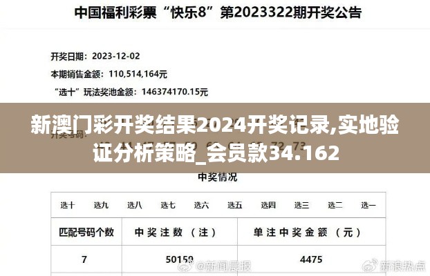 新澳门彩开奖结果2024开奖记录,实地验证分析策略_会员款34.162