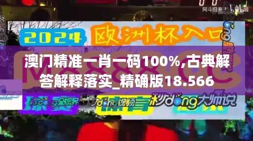 澳门精准一肖一码100%,古典解答解释落实_精确版18.566