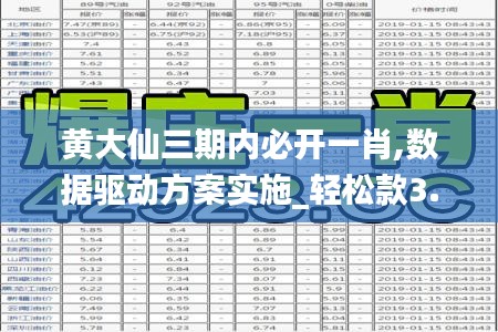 黄大仙三期内必开一肖,数据驱动方案实施_轻松款3.555