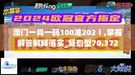 澳门一肖一码100准202ⅰ,掌握解答解释落实_复刻型70.372