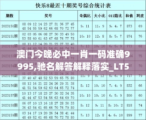 澳门今晚必中一肖一码准确9995,驰名解答解释落实_LT54.716