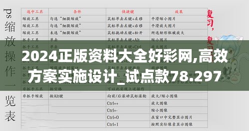 2024正版资料大全好彩网,高效方案实施设计_试点款78.297