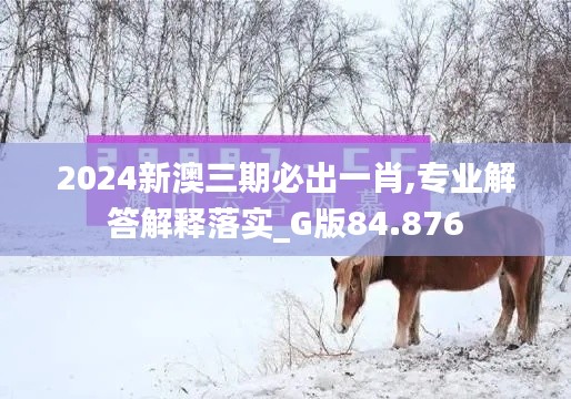 2024新澳三期必出一肖,专业解答解释落实_G版84.876