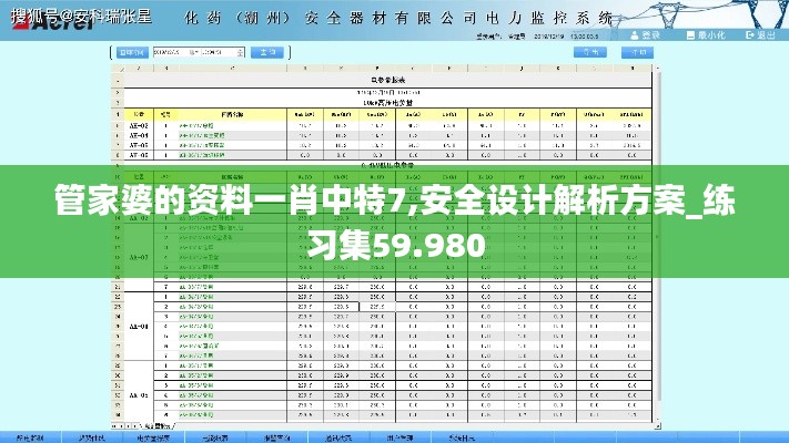 管家婆的资料一肖中特7,安全设计解析方案_练习集59.980