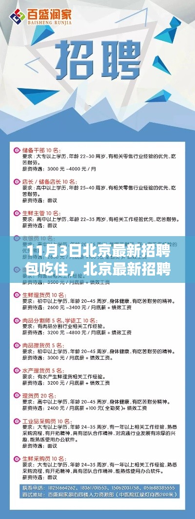 北京最新招聘指南，包吃住全流程详解，初学者与进阶用户求职必备