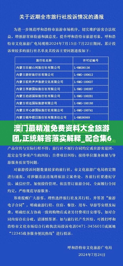 澳门最精准免费资料大全旅游团,正统解答落实解释_配合集63.908