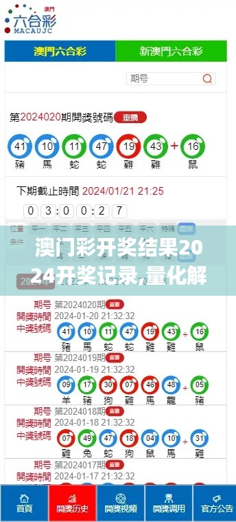 澳门彩开奖结果2024开奖记录,量化解答解释落实_海外版72.414