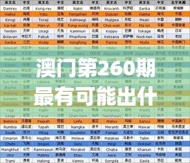 澳门第260期最有可能出什么,快速解答执行方案_敏捷版52.461