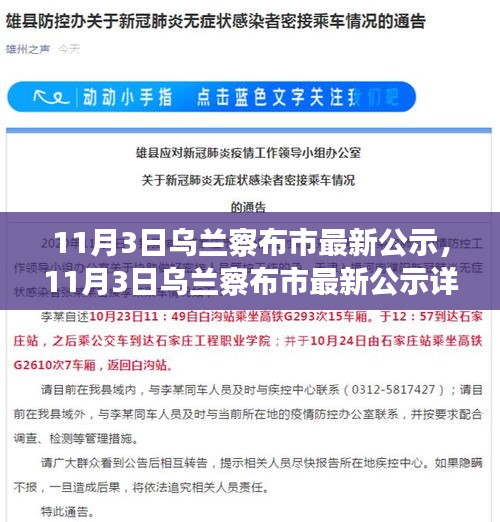 11月3日乌兰察布市最新公示汇总与解读