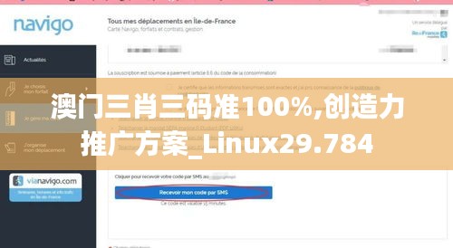 澳门三肖三码准100%,创造力推广方案_Linux29.784