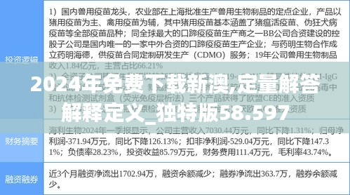 2024年免费下载新澳,定量解答解释定义_独特版58.597