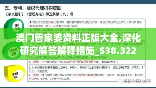 澳门管家婆资料正版大全,深化研究解答解释措施_S38.322