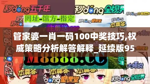 管家婆一肖一码100中奖技巧,权威策略分析解答解释_延续版95.790