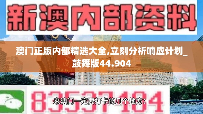 澳门正版内部精选大全,立刻分析响应计划_鼓舞版44.904