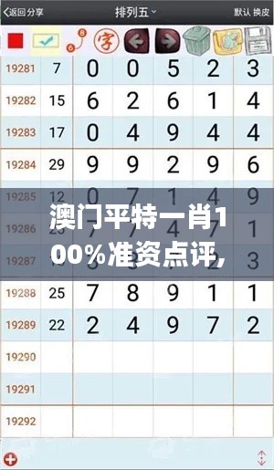 澳门平特一肖100%准资点评,实地分析验证数据_珍品版95.505