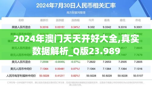 2024年澳门天天开好大全,真实数据解析_Q版23.989