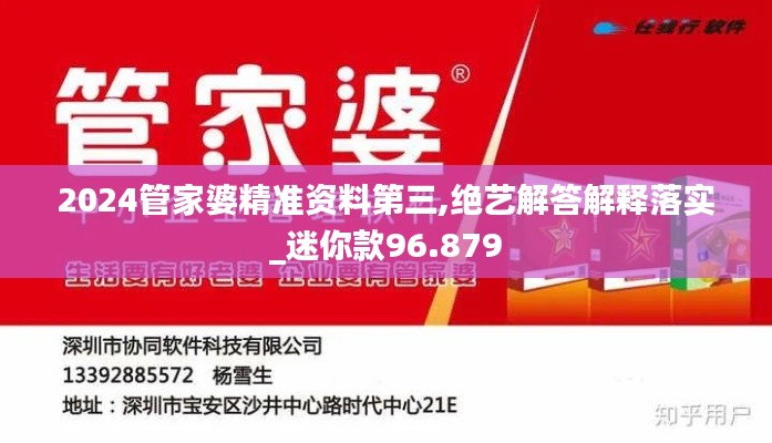 2024管家婆精准资料第三,绝艺解答解释落实_迷你款96.879