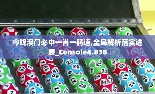 今晚澳门必中一肖一码适,全局解析落实进展_Console4.838