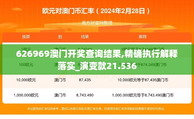 626969澳门开奖查询结果,精确执行解释落实_演变款21.536