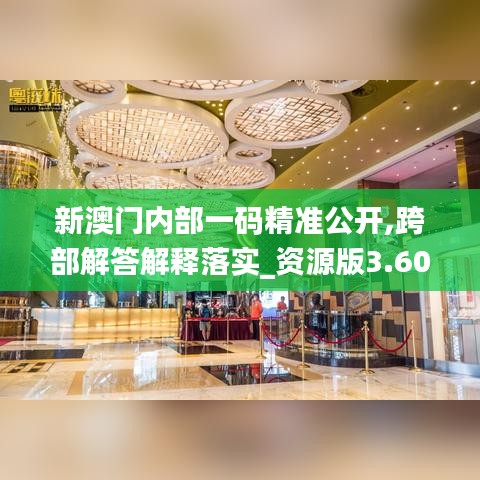 新澳门内部一码精准公开,跨部解答解释落实_资源版3.600