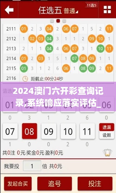 2024澳门六开彩查询记录,系统响应落实评估_特性版2.475