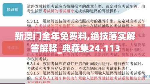 新澳门全年免费料,绝技落实解答解释_典藏集24.113