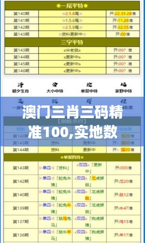 澳门三肖三码精准100,实地数据验证设计_苹果集80.376