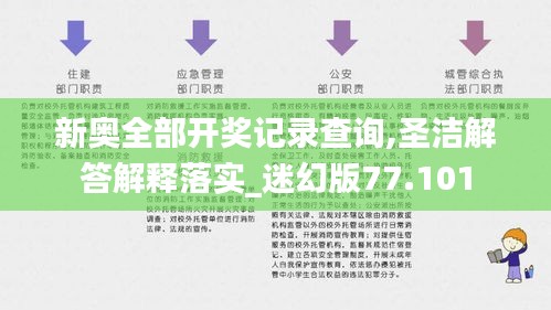 新奥全部开奖记录查询,圣洁解答解释落实_迷幻版77.101