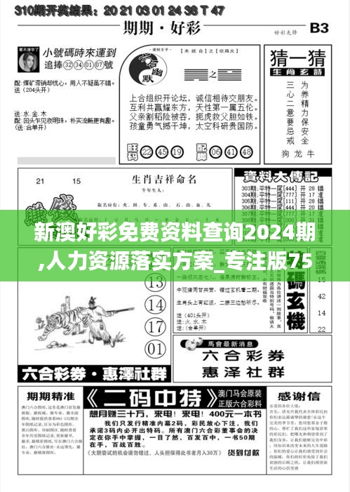 新澳好彩免费资料查询2024期,人力资源落实方案_专注版75.150