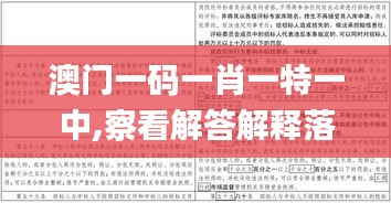 澳门一码一肖一特一中,察看解答解释落实_FT33.126