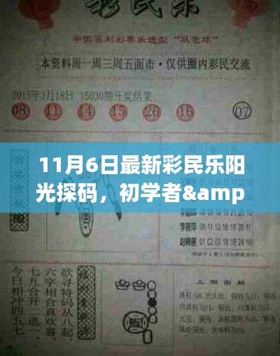 11月6日彩民乐阳光探码操作指南，适合初学者与进阶用户