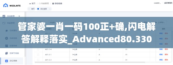 管家婆一肖一码100正+确,闪电解答解释落实_Advanced80.330