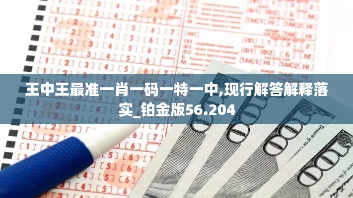 王中王最准一肖一码一特一中,现行解答解释落实_铂金版56.204