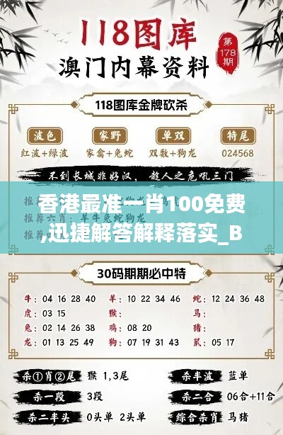 香港最准一肖100免费,迅捷解答解释落实_BT67.713