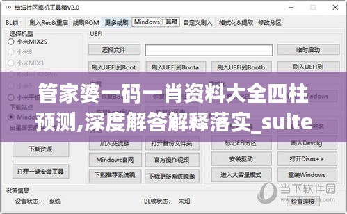 管家婆一码一肖资料大全四柱预测,深度解答解释落实_suite79.895