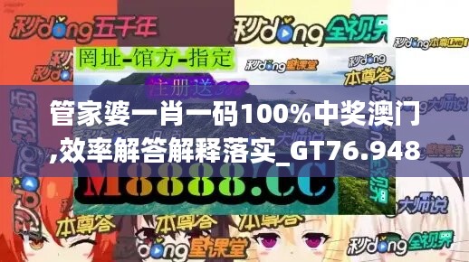 管家婆一肖一码100%中奖澳门,效率解答解释落实_GT76.948