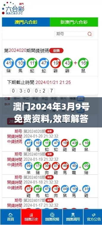 澳门2024年3月9号免费资料,效率解答解释落实_pro28.548