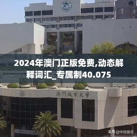 2024年澳门正版免费,动态解释词汇_专属制40.075