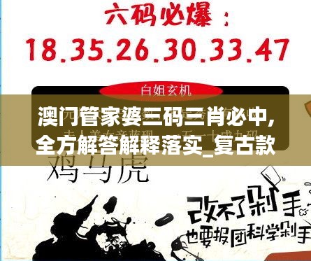 澳门管家婆三码三肖必中,全方解答解释落实_复古款10.163