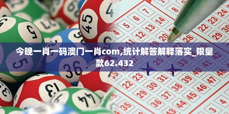 今晚一肖一码澳门一肖com,统计解答解释落实_限量款62.432