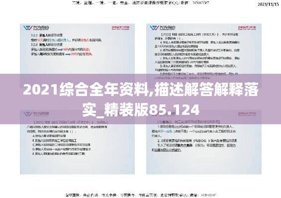 2021综合全年资料,描述解答解释落实_精装版85.124